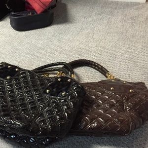 Black and brown big Buddha bags