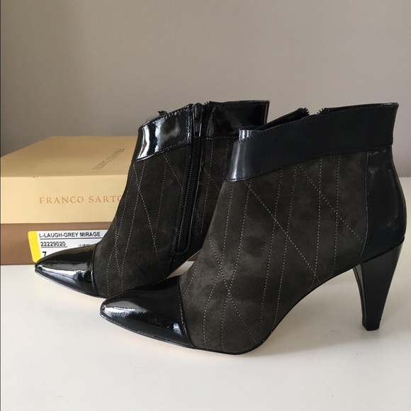Black Franco Sarto Laugh Bootie