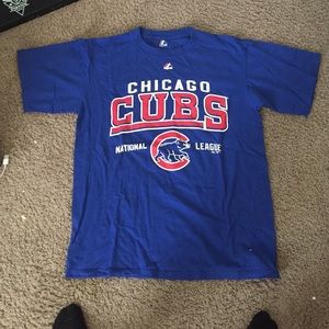 Chicago Cubs t shirt majestic men's medium