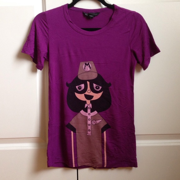 MARC BY MARC JACOBS plum tee - S