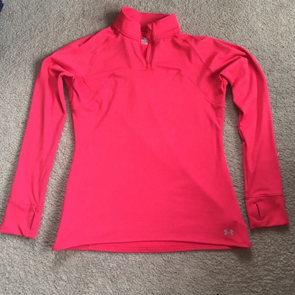Under armour coral zip up