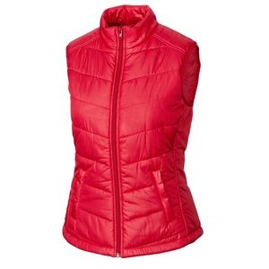 Cutter&Buck Women's WeatherTec Quilted Red Vest