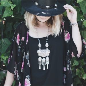 LF silver statement necklace
