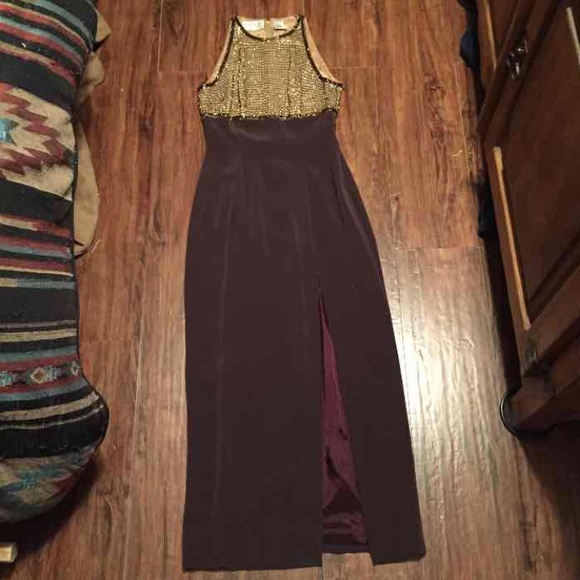 Oleg Cassini high neck dress