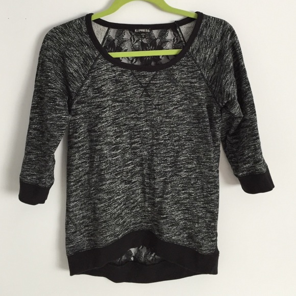 Express quarter sleeve sweater with lace!