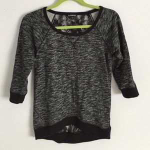 Express quarter sleeve sweater with lace!