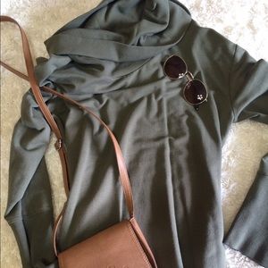 Merona green long sweater - worn once