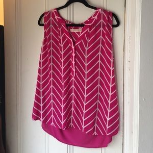 Pink chevron like tank