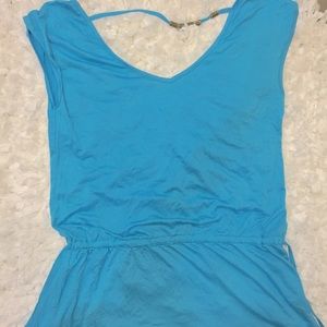 Blue swimsuit cover up