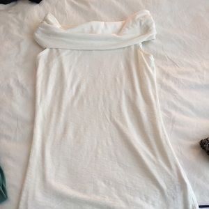 James Perse off the shoulder white tank