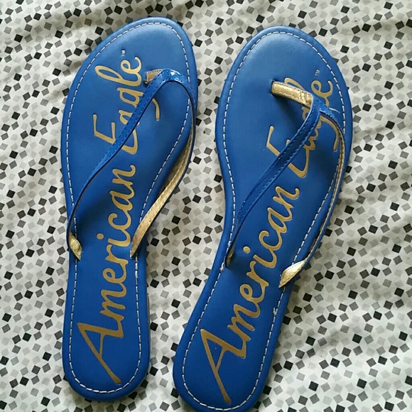 Blue sandals