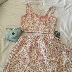 Lolita Floral Skirt Set
