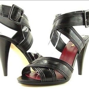 Maxstudio 6.5 leather 100% high heel sandals