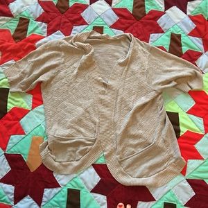 Maurice's size 2 grey shrug/cardigan
