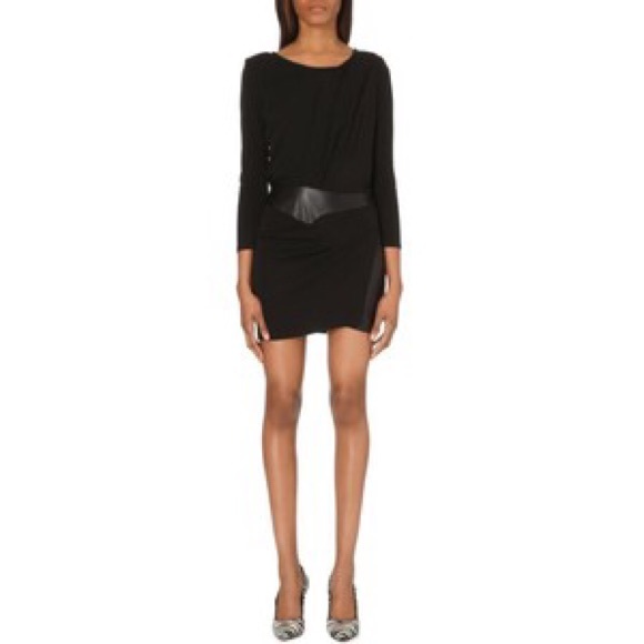 kooples leather dress The | Dresses | The Kooples Black Panel Minidress F23 Carryover