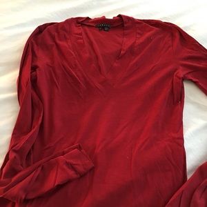 Theory red long sleeve Tshirt