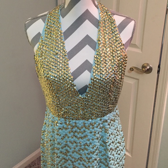 Asos Red Carpet Premium Embellished Midi Dress -8 - Picture 2 of 4