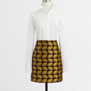 Factory Elephant Jacquard Mini Skirt