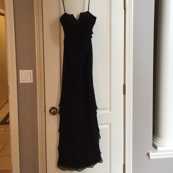 Black silk BCBG long dress
