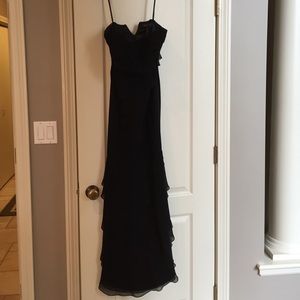 Black silk BCBG long dress