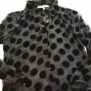 Alexa Chung for Madewell polka dot blouse