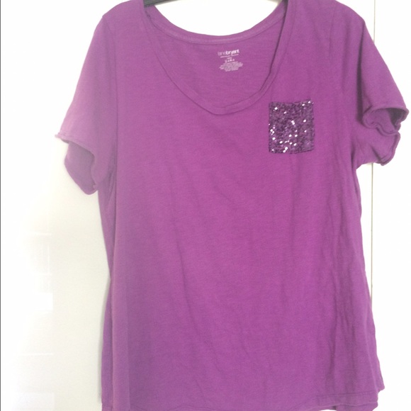 Purple pocketed shirt