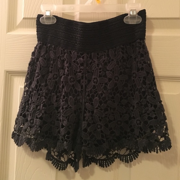 Black Lace Shorts