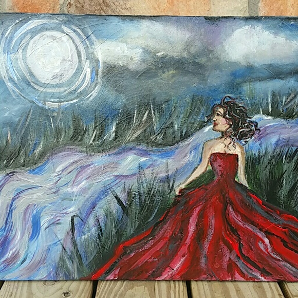 "Luna de plata" painting - Picture 4 of 4