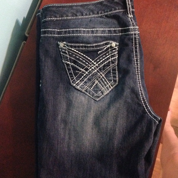 Boot cut dark wash jeans