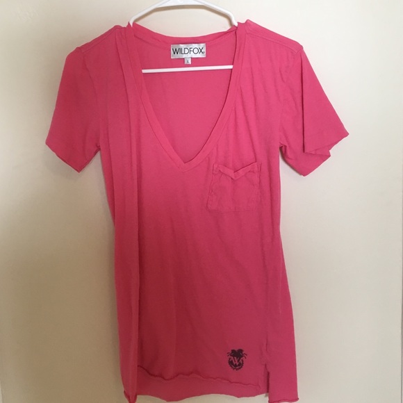 Brand new wild fox v neck