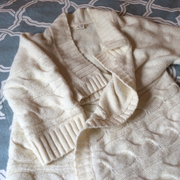 Land's End Canvas cozy open drape sweater