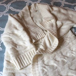 Land's End Canvas cozy open drape sweater