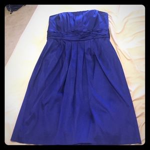 SALE TODAY!! Royal blue strapless cocktail dress