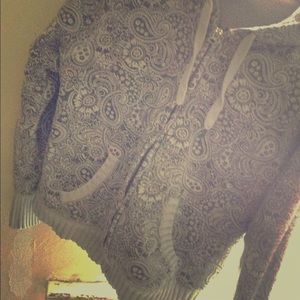 Cute Print Gray Sweater 🌺