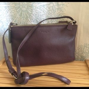Authentic Coach leather cross body handbag