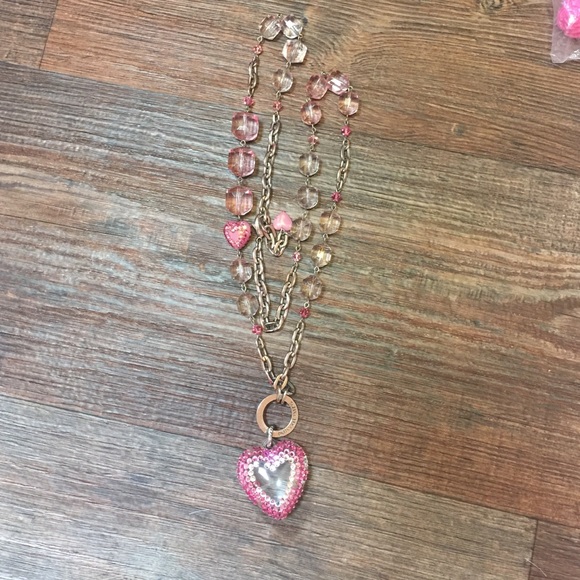 SOLD Tarina Tarantino long pink rhinestone