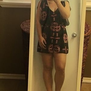 Romper w tribal print