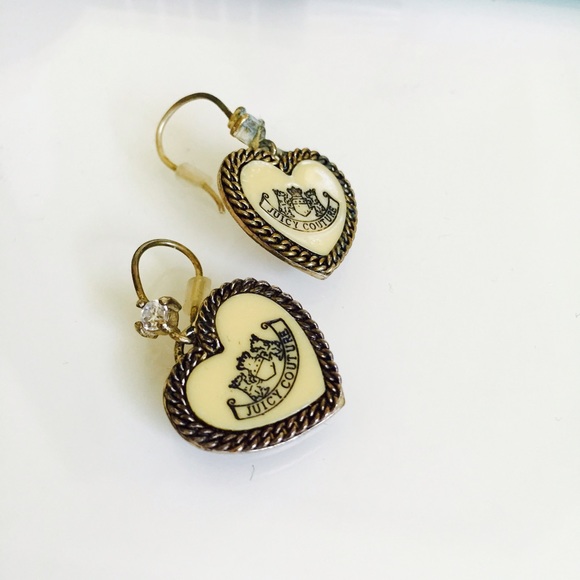 Juicy Couture Chained heart earrings