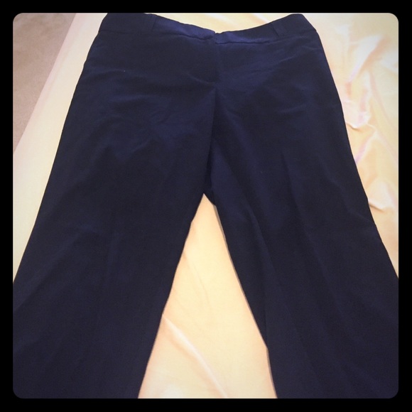 Navy straight leg work pants