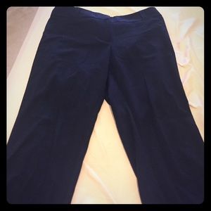 Navy straight leg work pants
