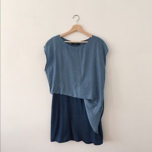 Denim + Knit Casual Anthropologie Dress