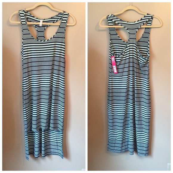 NWT High-Low Stripped Racerback Tunic - Picture 1 of 2