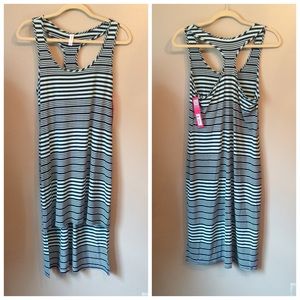 NWT High-Low Stripped Racerback Tunic