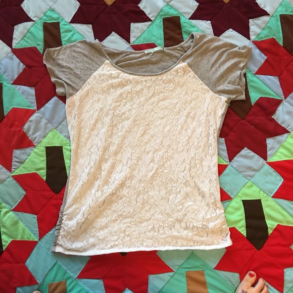 Maurice's lace baseball tee size XL