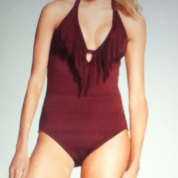 NWOT fringe swimsuit