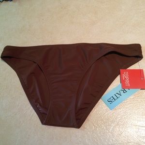 NEW ESPRIT MEDUIM DARK BROWN BIKINI SWIMWEAR!