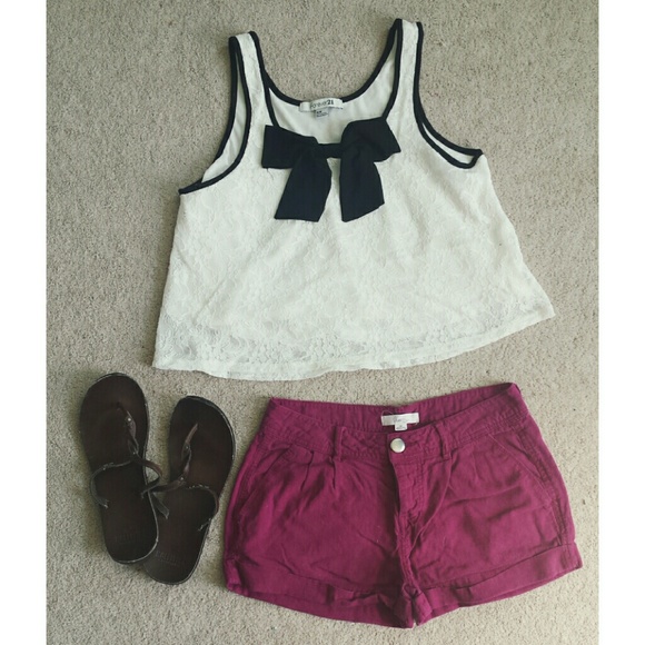 Forever 21 Bow Crop Tank