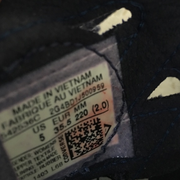 Converse carved out sneakers