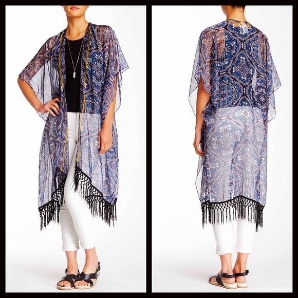 Boutique Tops - SOLD 1-HOUR SALE❗️Kimono Long Cardigan Coverup