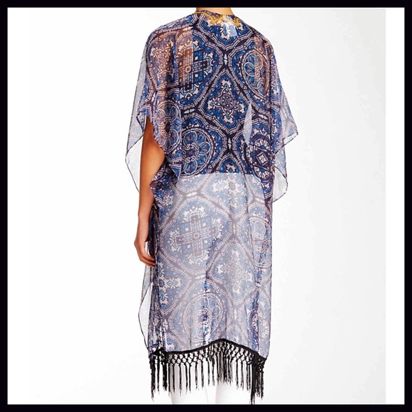 SOLD 1-HOUR SALE❗️Kimono Long Cardigan Coverup - Picture 2 of 4